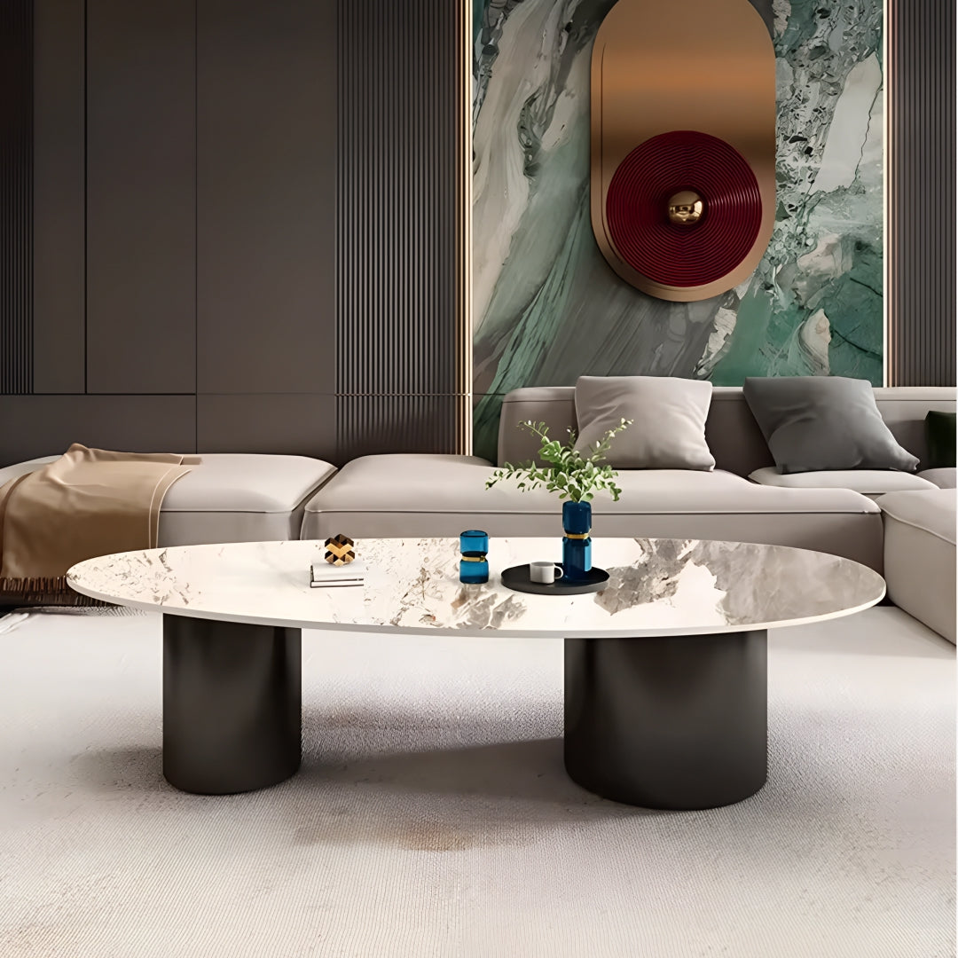 Luce Marble Coffee Table Set