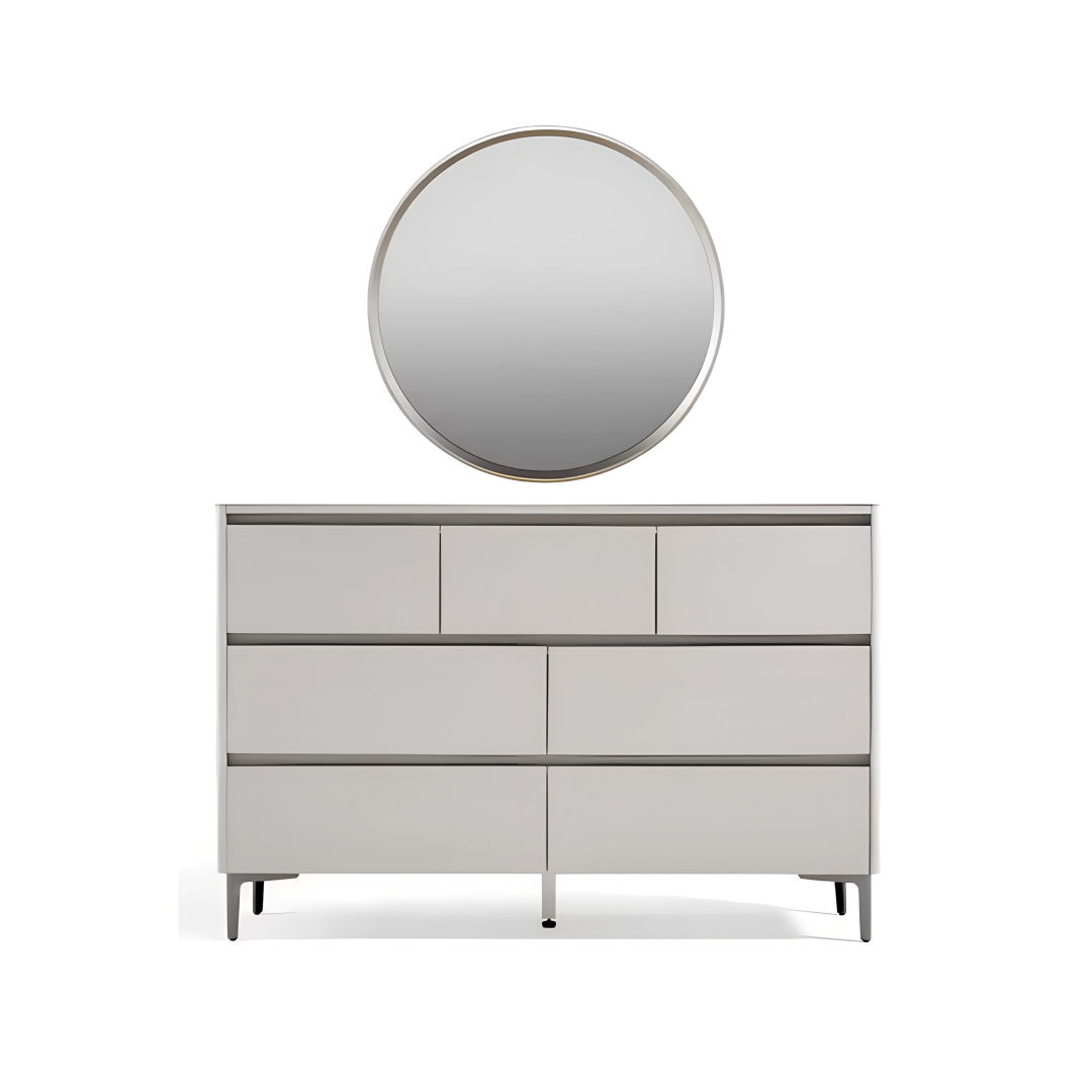 Argento Dresser & Mirror Set