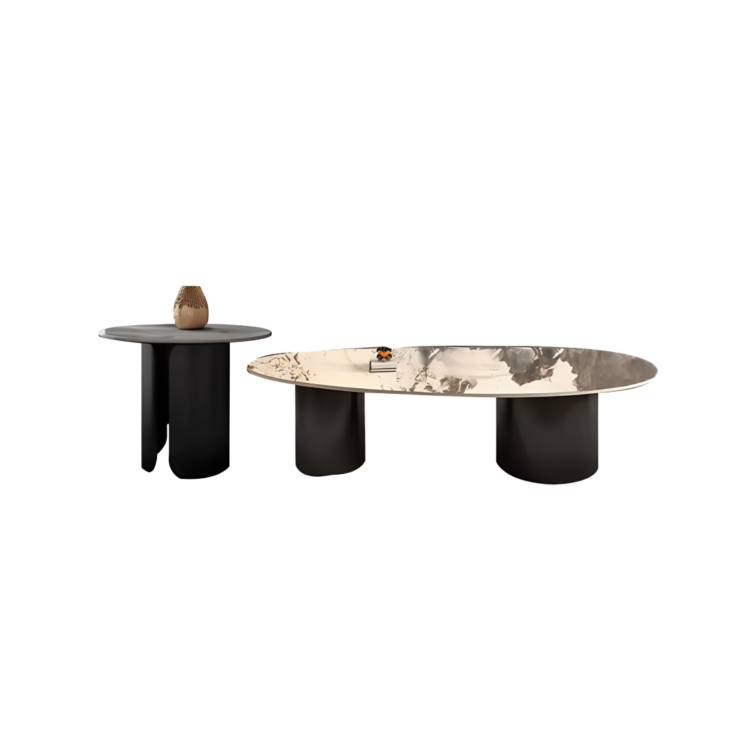 Luce Marble Coffee Table Set